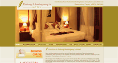 Desktop Screenshot of patonghemingways.com